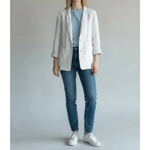NEW G1 shore two-button closure blazer in white